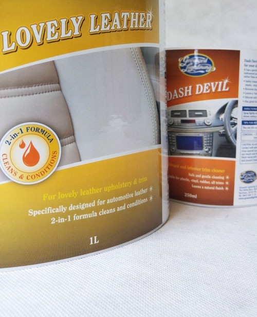 Vehicle Detailing Labels
