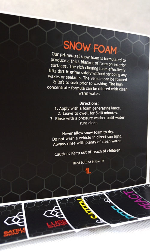 Automotive Product Labels